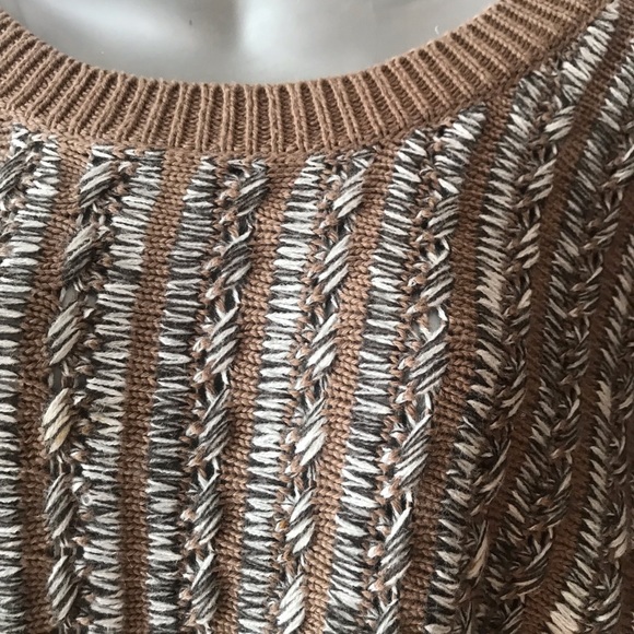 Vintage BCBGeneration Multi-Stitch Cotton Blend Oversized Sweater. - Picture 4 of 10